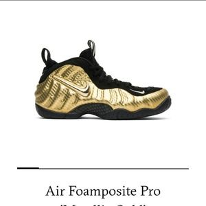 Nike air Foamposite Pro "Metalic Gold"